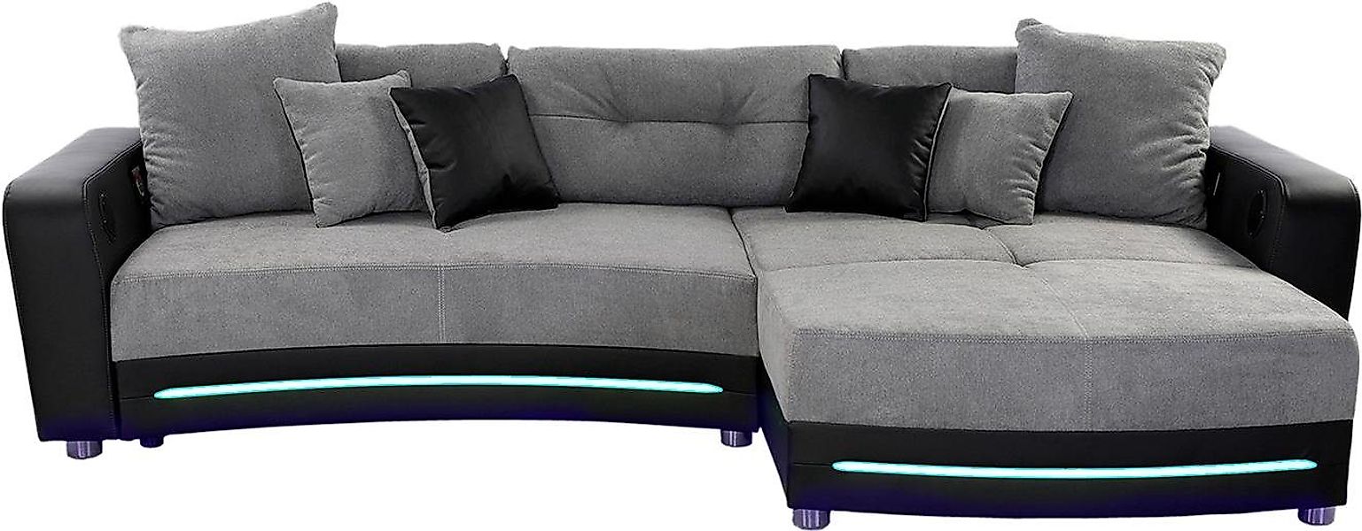 Jockenhöfer Gruppe Ecksofa Laredo, inklusive RGB-LED-Beleuchtung und Blueto günstig online kaufen