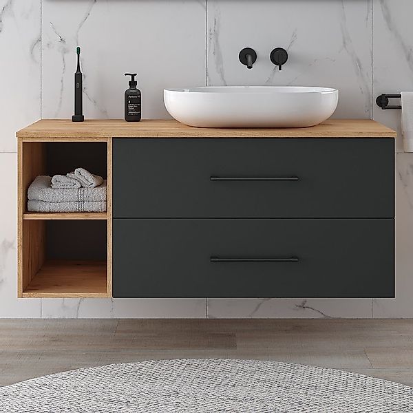 Planetmöbel Waschtisch Waschtischunterschrank mit Schubladen 70cm, günstig online kaufen