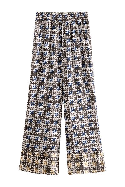 Next Dehnbund-Hose Strukturierte Satin-Hose mit elastischem günstig online kaufen