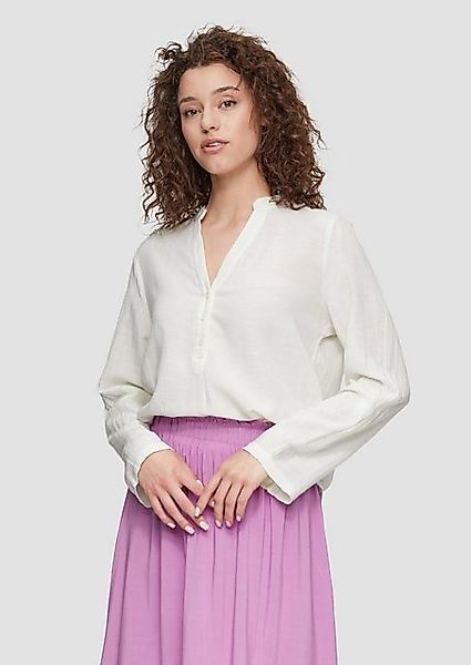 QS Langarmbluse Bluse aus Leinenmix günstig online kaufen