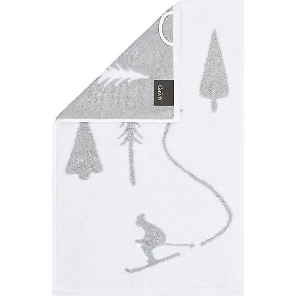 Cawö Handtücher WINTER EDITION Skifahrer 6272 - Farbe: weiß/platin - 67 - G günstig online kaufen