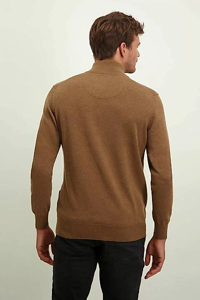 State Of Art Half Zip Pullover Braun - Größe 4XL günstig online kaufen