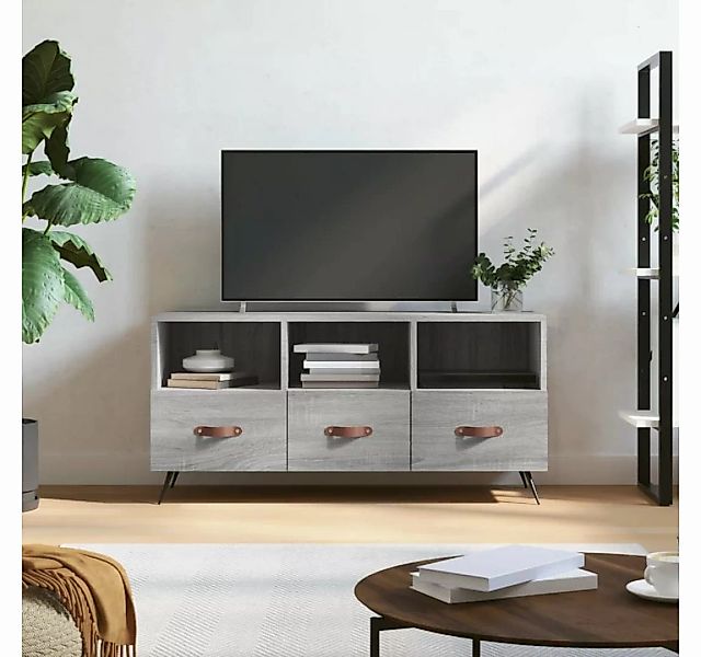 vidaXL TV-Schrank TV-Schrank Grau Sonoma 102x36x50 cm Holzwerkstoff günstig online kaufen