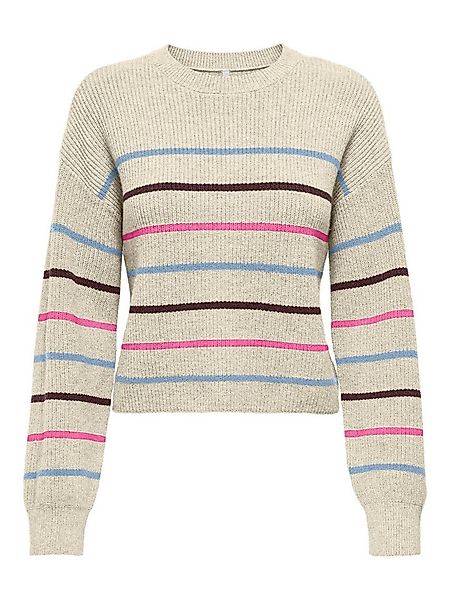 ONLY Strickpullover ONLIBI LS STRIPE O-NECK CC KNT günstig online kaufen