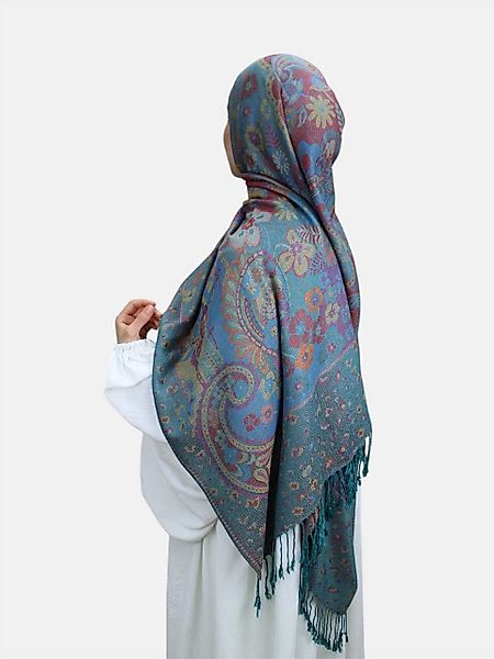 Aymasal Kopftuch Flower Pashmina Muster Hijab günstig online kaufen