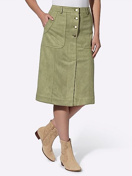 Witt A-Linien-Rock Lederimitat-Rock günstig online kaufen