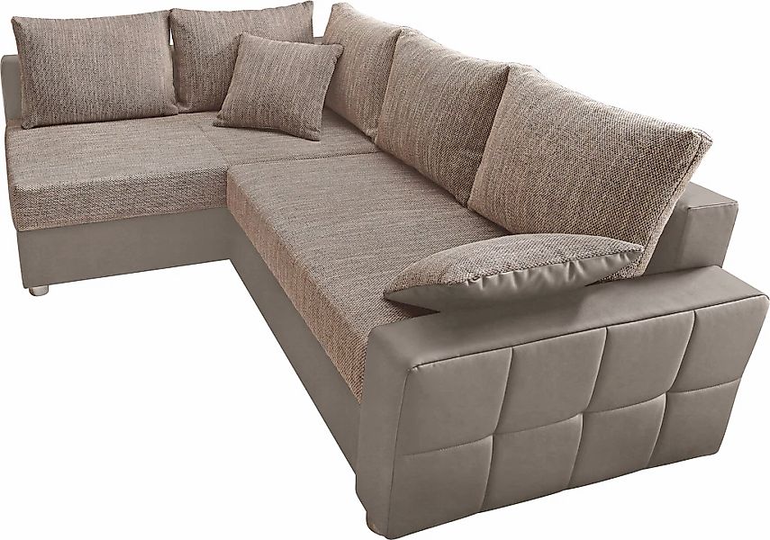 COLLECTION AB Ecksofa "Parma L-Form" mit Bettfunktion und Federkern günstig online kaufen