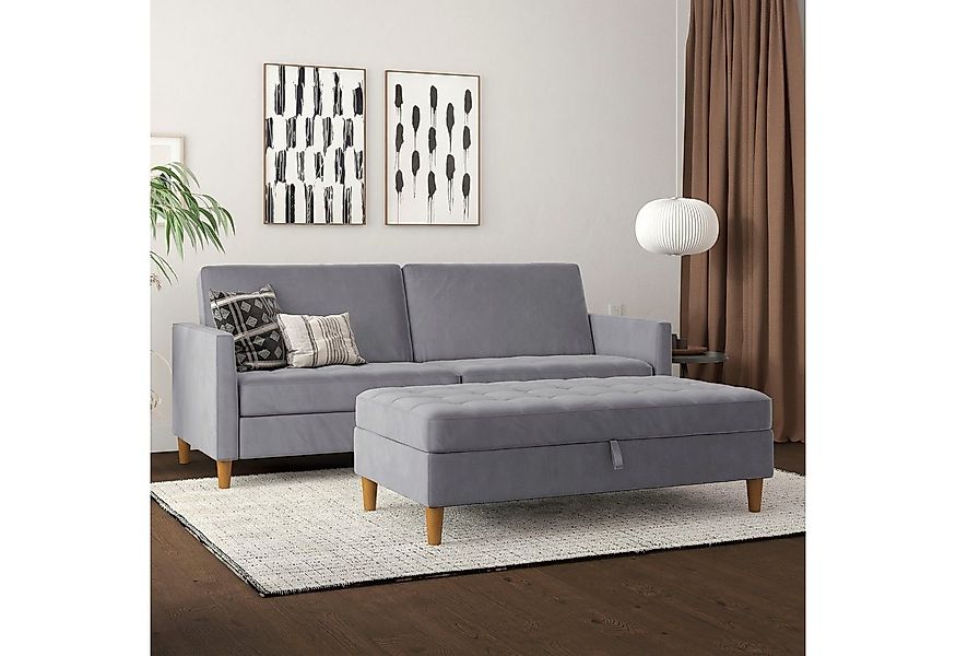 Dorel Home 3-Sitzer Presley, Sofa mit Bett-Funktion und verstellbarer Rücke günstig online kaufen