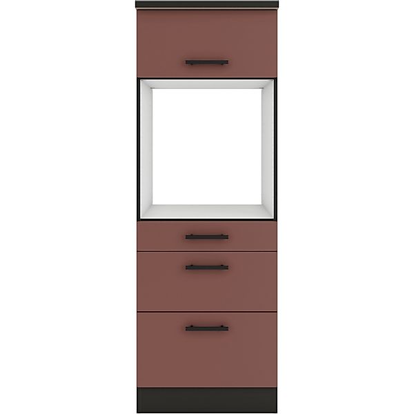 OPTIFIT Nizza407 Küchen-Geräteumbauschrank 60 cm Rostrot günstig online kaufen