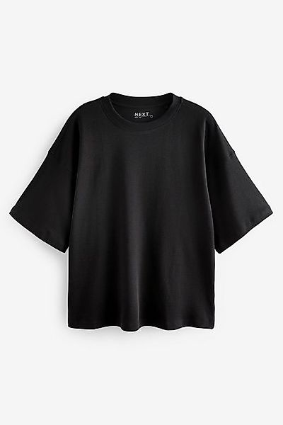 Next T-Shirt Kastiges Relaxed Fit Oversized-T-Shirt, Baumwolle (1-tlg) günstig online kaufen