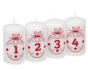 Steinhart Kerzen Adventskerze Stumpenkerzen "Advent Balls günstig online kaufen