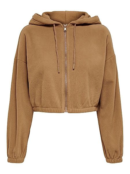 ONLY Fleece- Sweatshirt Damen Braun günstig online kaufen