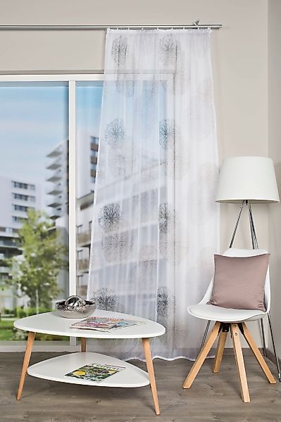 HOME WOHNIDEEN Vorhang "RAWLINS" Kräuselband 1 Stk. tlg. Zugbandschal RAWLI günstig online kaufen