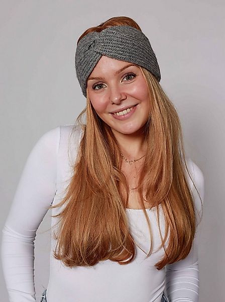 Zwillingsherz Stirnband "Rippe" breit, gerippt, mit Knotendetail günstig online kaufen