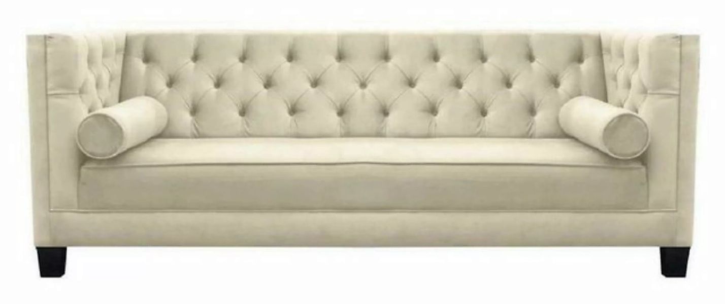 JVmoebel Sofa Design Couchen Polster Sofa Sofas Chesterfield Rosa Dreisitze günstig online kaufen