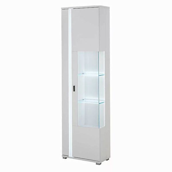 Lomadox Vitrine LOVENO-61 55 cm breit in weiß günstig online kaufen