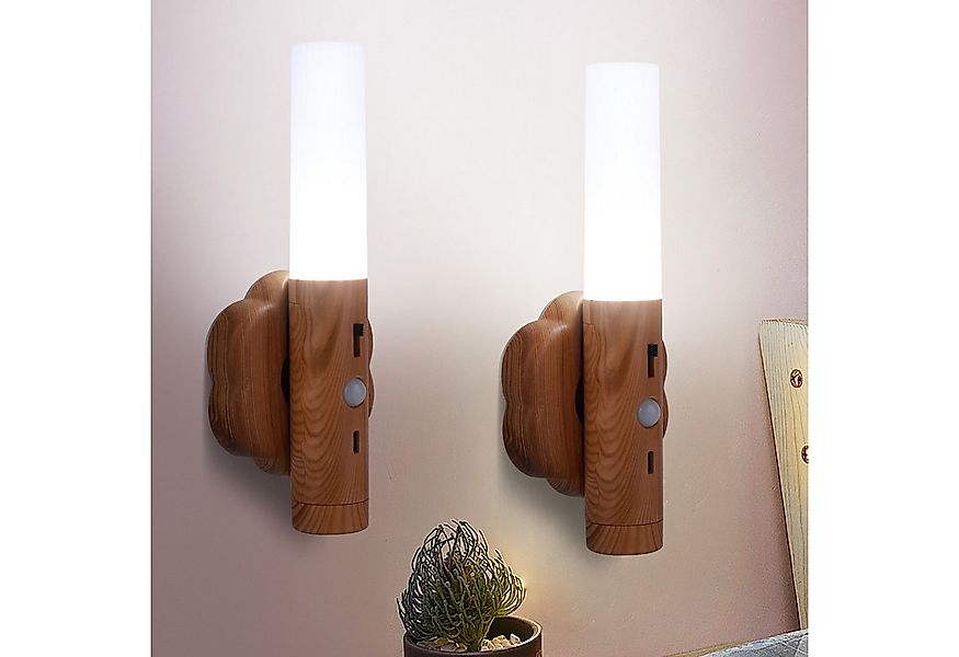 BlingBin LED Wandleuchte 2 Stück Wandleuchte Innen mit Bewegungsmelder, mit günstig online kaufen