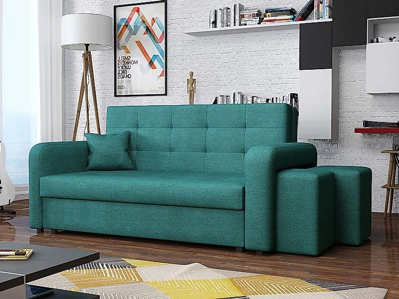 MIRJAN24 Schlafsofa Viva Home III, mit Polsterhocker (2 Stück), 3 Sitzer, m günstig online kaufen