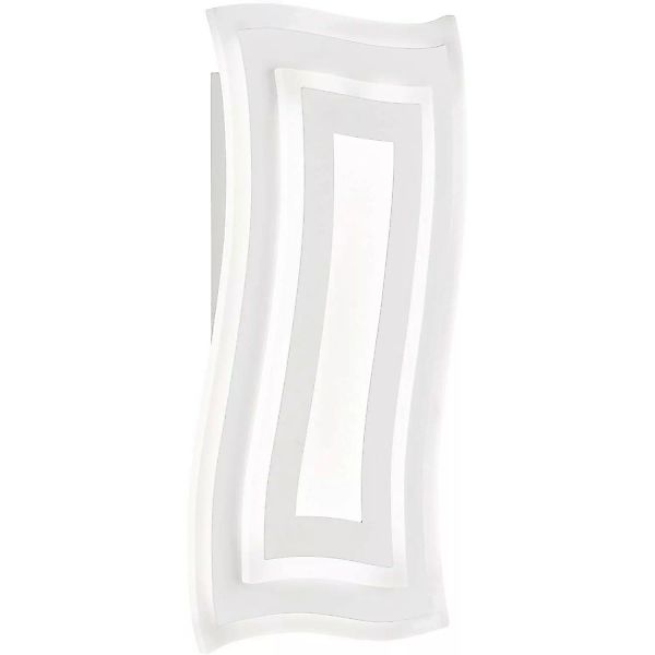 Fischer & Honsel LED Wandleuchte Gorden 5,5 cm x 22 cm Weiß Satiniert günstig online kaufen