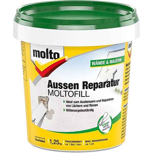 MOLTO Spachtelmasse MOLTO Moltofill Fertigspachtel Außen 1,25 Kg günstig online kaufen