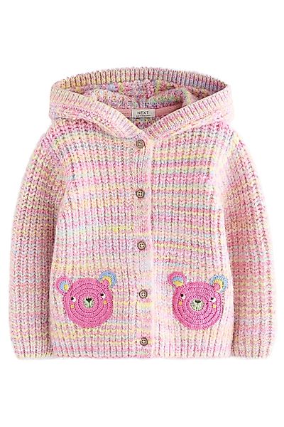 Next Strickjacke Strickjacke mit Bärenkapuze, Regenbogen günstig online kaufen