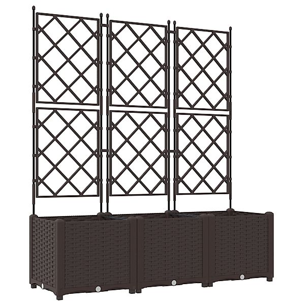 vidaXL Blumentopf Pflanzkasten mit Rankgitter 3 günstig online kaufen