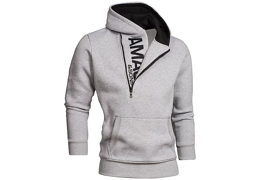 Amaci&Sons Kapuzenpullover HUNTSVILLE Kapuzenpullover Herren Zipper Pullove günstig online kaufen