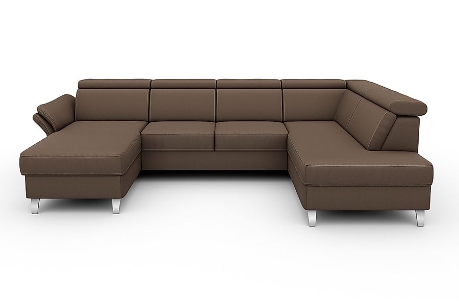 sit&more "Vincenzo U-Form" inklusive Kopfteilverstellung, wahlweise mit Bet günstig online kaufen