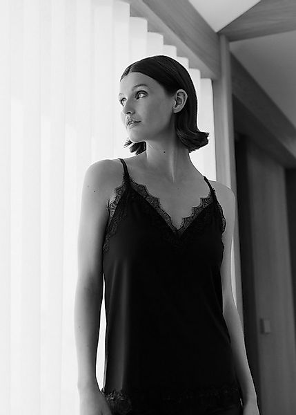 rosemunde Unterhemd Billie Strap Top Vintage-Spitzenbesatz an Ausschnitt un günstig online kaufen