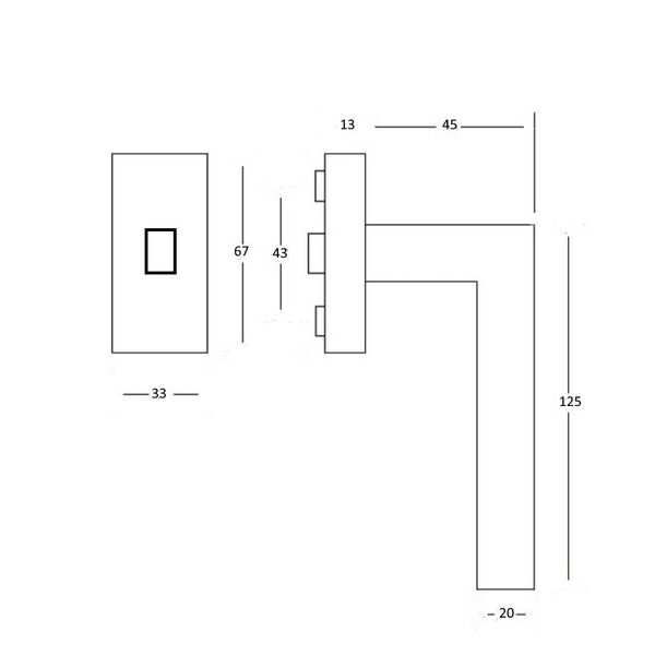 MeinTürgriff Fenstergriff Trento Edelstahl Weiß Fenstergriff günstig online kaufen