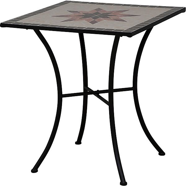 Siena Garden Gartentisch Stella Quadratisch Grau 64 cm x 64 cm günstig online kaufen