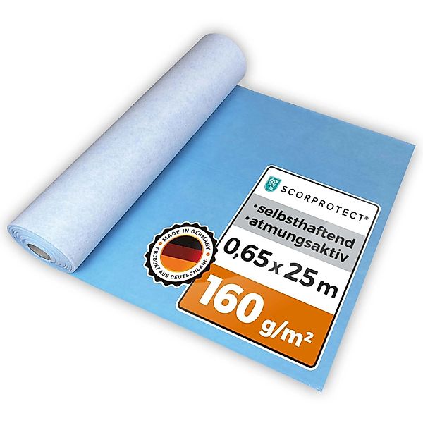 Scorprotect Atmungsaktives Abdeckvlies Selbsthaftend 0,65 X 25 M Mit Membra günstig online kaufen