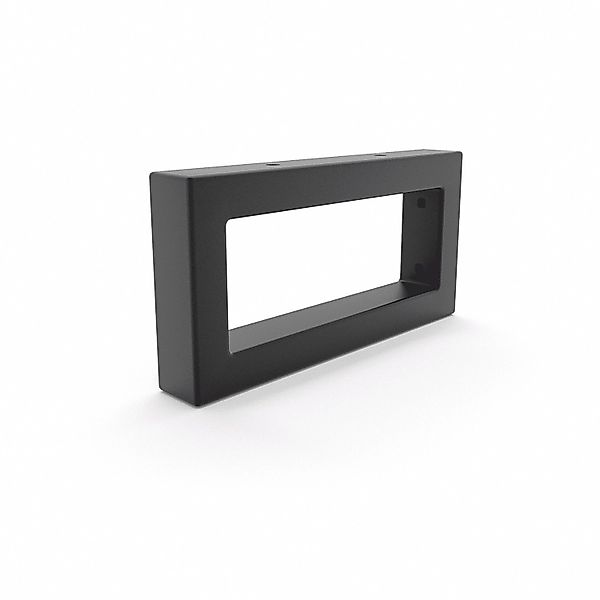 HEVVA Waschtischhalterung RHEIN 10 cm Hoch 20 cm Tief 1 Halter Schwarz günstig online kaufen
