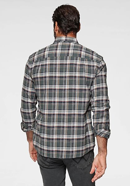 Mans World Flanellhemd, Modisches Großkaromuster günstig online kaufen