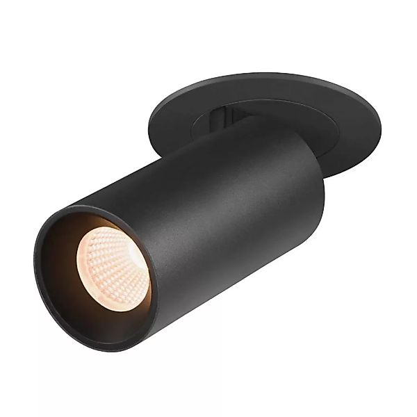 LED Deckeneinbauspot Numinos Projector S in Schwarz 8,6W 670lm 2700K 55° günstig online kaufen