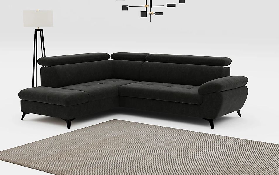 COTTA Ecksofa "Hudson L-Form", mit Kopfteilverstellung, wahlweise mit Bettf günstig online kaufen
