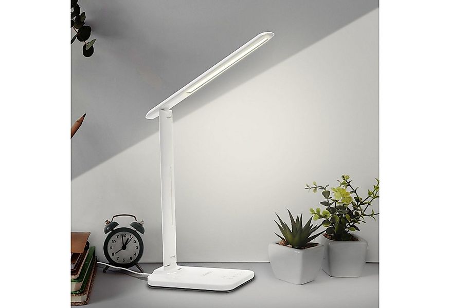 LQWELL Schreibtischlampe Schreibtischlampe LED, LED wechselbar, 3 Farbtempe günstig online kaufen