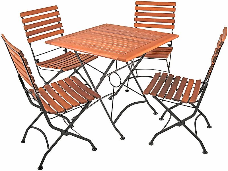 Garden Pleasure Garten-Essgruppe "WIEN" Set, 5 Stk. tlg. günstig online kaufen
