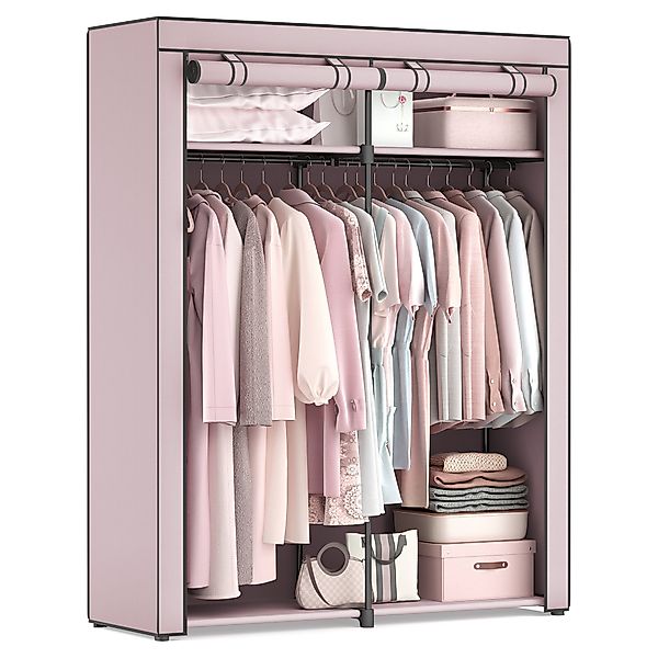 SONGMICS Stoffschrank mit Stangen zum Aufhängen, günstig online kaufen