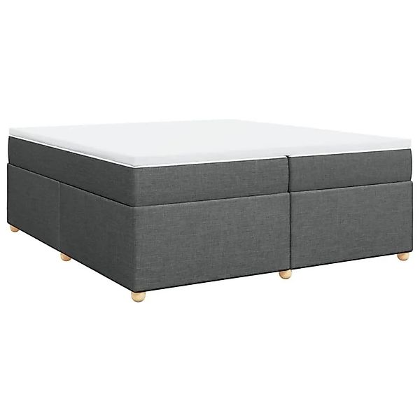 vidaXL Boxspringbett mit Matratze Dunkelgrau 200x200 cm Stoff 3285402 günstig online kaufen