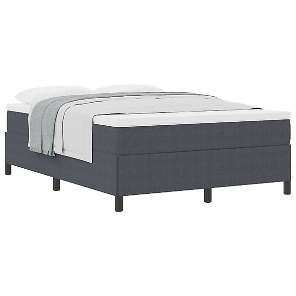 vidaXL Bett Bettgestell Dunkelgrau 140x200 cm günstig online kaufen