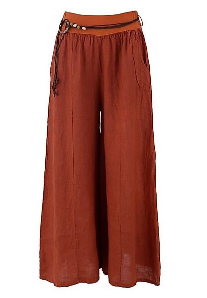 YC Fashion & Style Leinenhose mit breitem Bund & Gürtel – Luftig & Elegant günstig online kaufen