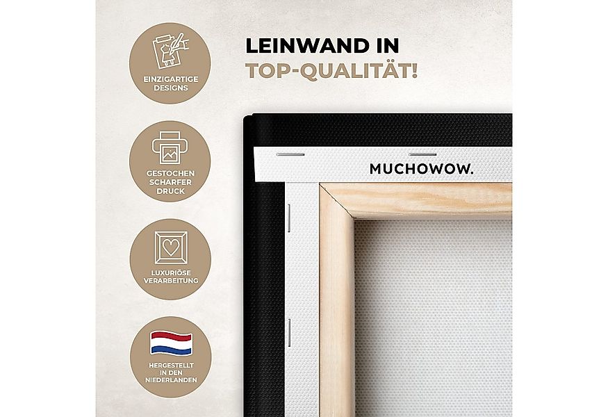 OneMillionCanvasses® Leinwandbild Zitat - Let's get naked - Schwarz - Sprüc günstig online kaufen