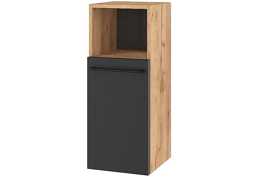 Planetmöbel Midischrank Midischrank LUX Gold Eiche / Anthrazit günstig online kaufen