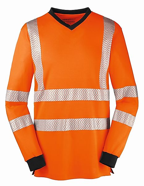4PROTECT Warnschutz-Shirt Warnschutz-Langarm-Shirt Jacksonville günstig online kaufen