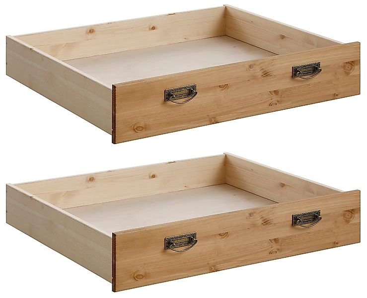 Home affaire Schublade "Madrid" 2 Stk. tlg. aus Massivholz, der Unterboden günstig online kaufen