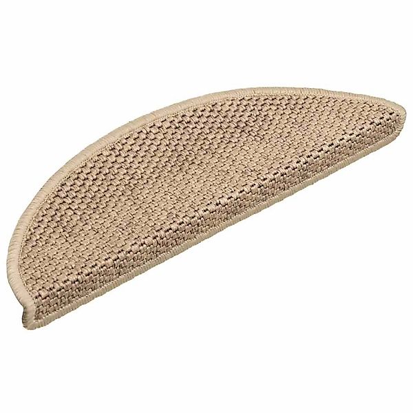 vidaXL Stufenmatten Selbstklebend Sisal-Optik 30Stk 56x17x3cm Sand 3365867 günstig online kaufen