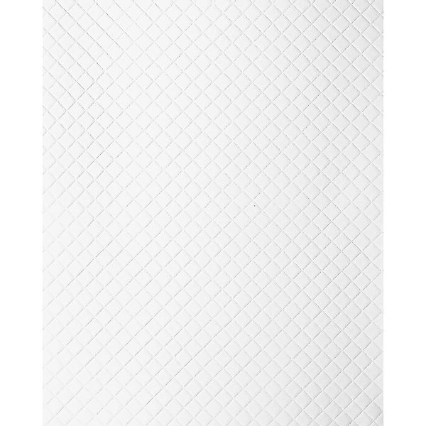 WALLFACE 15041 ROMBO Wandpaneel Leder Design Karo Wandplatte Weiß Matt 2600 günstig online kaufen