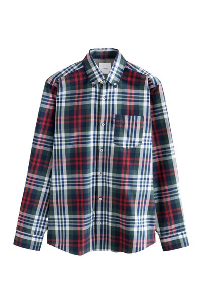 Next Langarmhemd Bügelfreies langärmeliges Oxfordhemd (1-tlg) günstig online kaufen