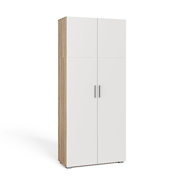 Vicco Aktenschrank Frank, Weiß/Sonoma/Sonoma, 80 x günstig online kaufen